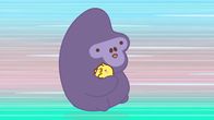Molang – Molang und Piu Piu wollen im Zoo einen traurigen Gorilla aufmuntern.