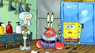 SpongeBob Schwammkopf – L-R: Squidward, Mr. Krabs, SpongeBob