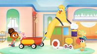 Esme & Roy – Die Monstersitter wollen Hugo ablenken.