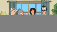 Bob's Burgers – Bob (r.) und Linda (2.v.r.) müssen feststellen, dass Lindas Vater (l.) und Mutter (2.v.l.) in einem Altersheim leben, indem es nur so von in die Jahre gekommenen Swingern wimmelt ...