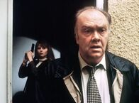 Tatort – Miriam Koch (Roswitha Schreiner) und Kommissar Flemming (Martin Lüttge) (Archivfoto "Tatort - Der Spezialist", 1996)