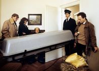 Tatort – v.li.: Lamm (Dieter Ohlendiek), Oberkommissarin Buchmüller (Nicole Heesters) und Herr Klefisch (Udo Thomer).