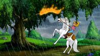 Bibi und Tina – Sabrina bekommt große Angst, als ein starkes Gewitter aufkommt.