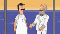 Bob's Burgers – Der Kapitän, Flarty (r.), des Luxuskreuzfahrtschiffes The Windbreaker bittet Bob (l.), sein Privatkoch zu sein und die Familie für einen Urlaub mitzunehmen.
