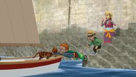 Feuerwehrmann Sam – Norman Man und Atomic Boy haben ihren ersten Einsatz. Sie müssen Tiger vom Boot retten.