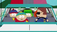 South Park – L-R: Stan, Eric, Kyle, Kenny, Officer Barbrady