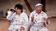 Comedy Scheune – v.l.n.r: Hillu Stoll und Franz Auber (Hillu’s Herzdropfa)