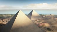 Eine kurze Geschichte über ... – Die Cheops-Pyramide ist 146 Meter hoch. Weltrekord für vier Jahrtausende. Einst war sie mit polierten Kalksteinplatten verkleidet, ihre Spitze war vermutlich aus Gold.