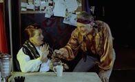 Out of Rosenheim – Jasmin Münchgstettner (Marianne Sägebrecht, l.); Rudi Cox (Jack Palance, r.)