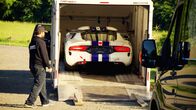 Der Geiger - Boss of Big Blocks – Michael with Dodge Viper ACR in the truck, ready for the test.