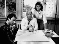 Polizeiruf 110 – Steffen Arlott (Klaus Hecke, li), Hauptmann Fuchs (Peter Borgelt) und Leutnant Vera Arndt (Sigrid Göhler).