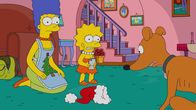 Die Simpsons – (v.l.n.r.) Marge; Lisa; Knecht Ruprecht