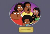 The Cleveland Show – In the front: Cleveland Jr. and Rallo. In the back: Donna, Cleveland and Roberta.