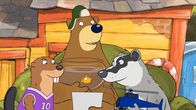 Unser Sandmännchen – Die Freunde freuen sich über das gelungene Foto.
