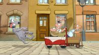 Werner - Eiskalt! – Vom Kinderwagen in den Bollerwagen - und der Wettstreit geht weiter: Werner (r.) und Holgi (l.) ...