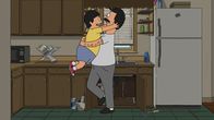 Bob's Burgers – Gene, l.; Bob, r.