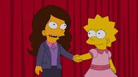 Die Simpsons – Lisa (r.) ist fasziniert von ihrer neuen Mitschülerin Isabel Gutierrez (l.). Die beiden werden zu besten Freundinnen. Doch ist die Freundschaft von langer Dauer?