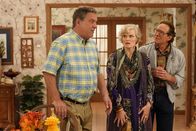 The Goldbergs – L-R: Murray Goldberg (Jeff Garlin), Karen English (Stephnie Weir) and Dr. Katman (Steve Guttenberg)