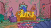 Die Simpsons – v.l.n.r.) Homer, Marge, Lisa, Maggie und Bart ...