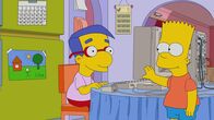 Die Simpsons – Milhouse (l.); Bart (r.)