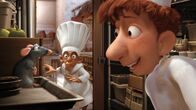 Ratatouille – L-R: Remy, Skinner, Linguini