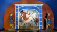 Rom am Rhein – Der rekonstruierte Schrein des Mithräums auf der Saalburg. Die Kultstätten des Gottes wurden, wie alle heidnischen Tempel, von den Christen zerstört.