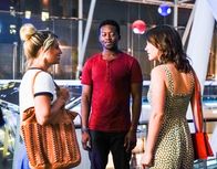 God Friended Me – Annaleigh Ashford (Fliss), Brandon Micheal Hall (Miles Finer), Violett Beane (Cara Bloom).