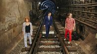 The Night Train – L-R: Dasha (Anna Vasileva), Lev (Kirill Kobzarev), Roma (Vladimir Kuznetsov)