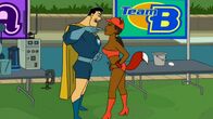 Drawn Together – L-R: Captain Leslie Hero, Foxxy Love