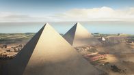 Terra X: Eine kurze Geschichte über... – Die Cheops-Pyramide ist 146 Meter hoch. Weltrekord für vier Jahrtausende. Einst war sie mit polierten Kalksteinplatten verkleidet, ihre Spitze war vermutlich aus Gold.
