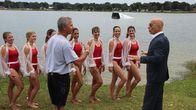 Hotel Impossible – Host Anthony Melchiorri meets with the Cypress Gardens Water Ski team after their show in Winter Haven, Fl, as seen on Travel Channel's Hotel Impossible.