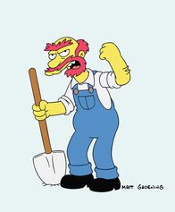 Die Simpsons – (13. Staffel) - Mit ihm ist nicht gut Kirschen essen: Hausmeister Willie.