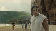 Old – Aaron Pierre as Mid-Sized Sedan in Old, written for the screen and directed by M. Night Shyamalan.