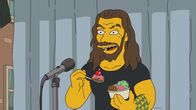 Die Simpsons – "Die Simpsons", "San Castellaneta." Während eines Straßenfestes zu Ehren der italienischen Kultur ereignen sich mehrere Diebstähle. Homer soll mithelfen, die Übeltäter zu schnappen. Sein Hintern ist der größte in der Stadt und bietet somit den idealen Köder für Taschendiebe, die es auf Geldbörsen in Gesäßtaschen abgesehen haben. Kurzerhand wird Homers Brieftasche mit einem Peilsender versehen. Das ausgeklügelte Manöver läuft jedoch rasch aus dem Ruder.
