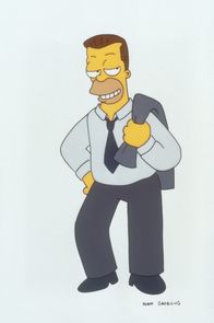 Die Simpsons – Homers Vater verrät seinem Sohn ein Geheimnis: Homer hat einen unehelichen Halbbruder. Die Überraschung ist groß, als sich der Halbbruder (Bild) als Millionär entpuppt.