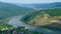 Der Rhein von oben – Das Binger Loch.
