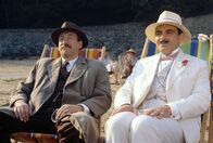 Agatha Christie's Poirot – Philip Jackson (Chief-Inspector Japp), David Suchet (Hercules Poirot).