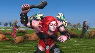 Dead Pixels – In "Kingdom Scrolls" ist Meg (Alexa Davies) die bucklige Greta.
