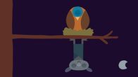 Animanimals – Vogel und Fledermaus schlafen.