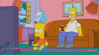 Die Simpsons – Bart (l.); Homer (r.)