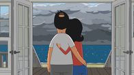 Bob's Burgers – Eigentlich hatten Bob (l.) und Linda (r.) auf eine schöne, entspannte Zeit am Meer gehofft, doch dann sorgt ein Sturm für Angst und Schrecken ...