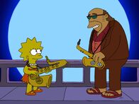 Die Simpsons – Lisa (l.); Bleeding Gums Murphy (r.)