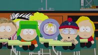 South Park – L-R: Eric, Kyle, Kenny, Stan, Bebe