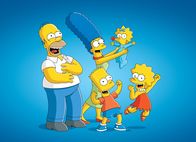 Die Simpsons – L-R: Homer, Marge, Bart, Maggie, Lisa