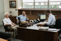 Spotlight – L-R: Ben Bradlee jr. (John Slattery), Walter 'Robby' Robinson (Michael Keaton),Marty Baron (Liev Schreiber).