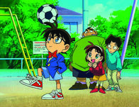 Detektiv Conan – Gemeinsam sind sie die Detective Boys: (v.l.n.r.) Conan, Genta, Ayumi und Mitsuhiko ...