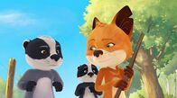 Mama Fuchs und Papa Dachs – Matteo und Luis sind ganz schön sauer. Immer wenn sie etwa finden, will es Rosie für sich haben.