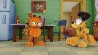 The Garfield Show – Garfield und Odie haben alle Mäuse in Jons Haus eingesperrt, sodass Garfield weiter faul herumliegen kann und sie nicht jagen muss.