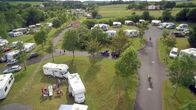Erlebnis Hessen – Blick auf den Campingplatz von Odette und Sven Bettermann im nordhessischen Naumburg.