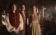 Das goldene Ufer – Von links nach rechts: Walther Fichtner (Volker Bruch), Diepold von Rennitz (Trystan Pütter) und Gisela Fürnagel (Miriam Stein).